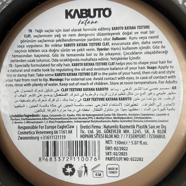 Kabuto Katana Texture Clay 150ml