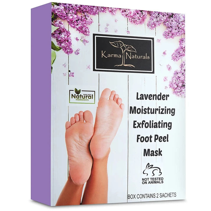 Karma Naturals lavender Foot Peel Mask - 2 Pack
