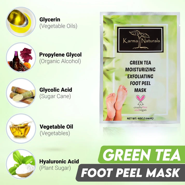 Karma Naturals Green Tea Foot Peel Mask