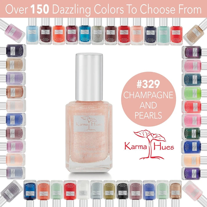 Karma Naturals Nail Polish - Champagne and Pearls