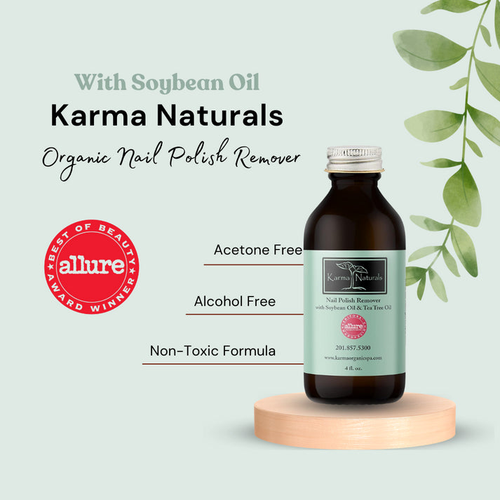 Karma Naturals Nail Polish Remover with Soybean and Tea Tree Oil