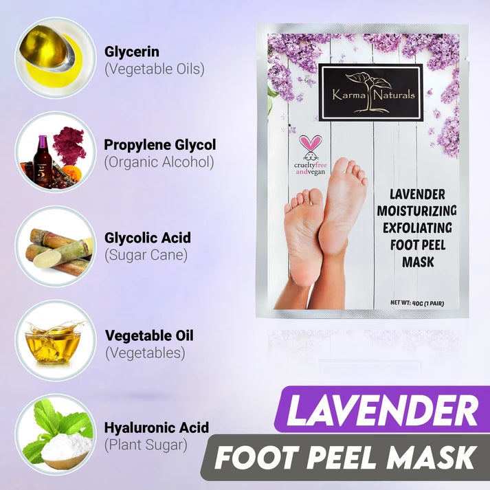 Karma Naturals lavender Foot Peel Mask