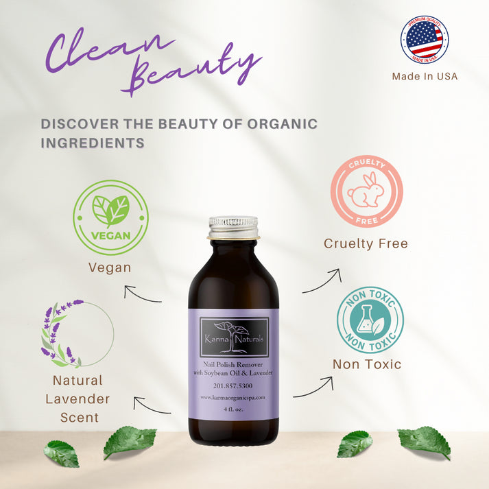 Karma Naturals Nail Polish Remover with Soybean and Lavender Oil